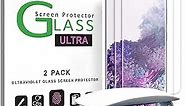 amFilm Ultra Glass Screen Protector for Galaxy S20 Plus, Tempered Glass, 2 Pack