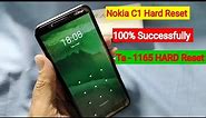 Nokia C1 Hard Reset, Nokia ta-1165 Hard Reset,Unlock all Nokia mobile security code with CM2