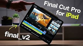 Final Cut Pro for iPad review: still rendering