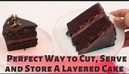 Cutting a Round Cake | Cake Serving Guide | How to Store Cake