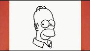 HOW TO DRAW HOMER SIMPSON FROM THE SIMPSONS