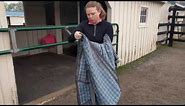 How to fold a horse blanket