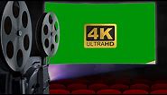 Movie Projector Green Screen [Film Projector Chroma Key] 4K