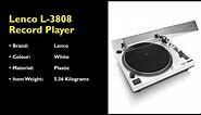 Lenco L-3808 Record Player Review | Lenco L-3808 USB Vinyl Turntable Review