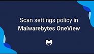 Configure Scan settings in Malwarebytes OneView
