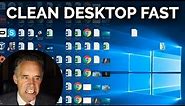 How to Organize Desktop Icons - ft. Jordan Peterson