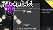How To GET The NEW FREE INVISIBLE BODY BUNDLE in Roblox! QUICK!