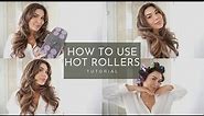 HOW TO USE HOT ROLLERS: Conair Hot Rollers Tutorial for bouncy curls