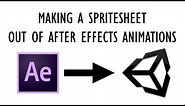 How to Convert After Effects Animations into a Spritesheet for Unity (Free and Quick)