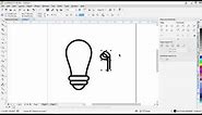 How to Make Lamp Icon in Corel Draw X7 - Membuat Ikon Lampu