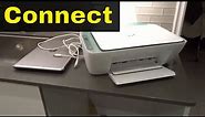 How To Connect HP Deskjet 2742e Printer To A Computer-Wired Connection-Tutorial