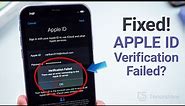 How to Fix Apple ID Verification Failed on iPhone/iPad! (6 Ways)