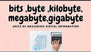 A simplified way to understand bits, bytes, kilobytes and other data measuring units.