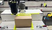 Cardboard box cutting process - Fully automated - FerRobotics Active Cutting Kit (ACK) robotic tool