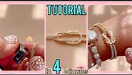 DIY Elegant Pearl and Gold Bead Bracelet - Quick and Easy Tutorial
