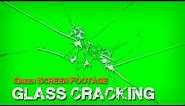 Green Screen footage Glass Cracking with sound effect 1080p