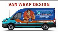 Vehicle Wrap Design Tutorial - Van Wrap Design - Vehicle Graphics in Adobe illustrator