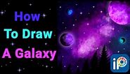 How to draw a galaxy EASY | ibispaintx tutorial