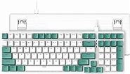 Ajazz K3 TKL Gaming Mechanical Keyboard-Wired Compact 10 Chroma RGB Backlit Computer Keyboard with Number Pad,98 Keys PC Gaming Keyboards with Clicky Blue Switch for Gamers/Mac/Win
