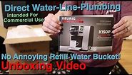 Keurig K150P Commercial Brewing System for Direct-Water-Line Plumbing W/ No Refill Bucket Unboxing