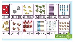 Counting in 5s Matching Peg Activity