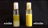 Lecithin - explanation and demonstration