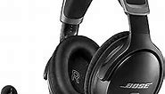 Bose A30 Aviation Headset, Noise Cancelling Pilot Headset with Adjustable ANR, Bluetooth and Lightweight Comfortable Design, Dual Plug, Black