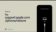How to Fix support.apple.com/iphone/restore [No Data Loss] | If You See Restore Screen on iPhone