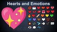 Emoji Meanings Part 2 - Hearts and Emotions | English Vocabulary