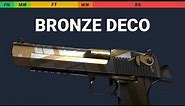 Desert Eagle Bronze Deco - Skin Float And Wear Preview