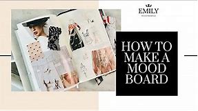 How to Create a Fashion Mood Board | Examples from my Fashion Design Portfolio | Emily Westenberger