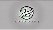 Photoshop Tutorial - L Letter Logo Design - Adobe Photoshop CC Tutorial