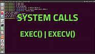 System Calls in linux | exec | execv