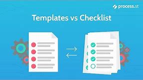 Templates vs Checklists Explained - Task Automation Software