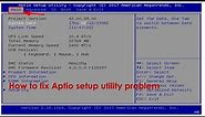 How to fix aptio setup utility windows 11,10,8,7 (05 methods) #windows10 #aptio