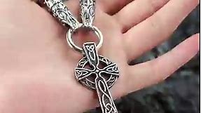 Faithheart celtic knot cross necklace