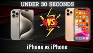 iPhone 15 Pro Max vs iPhone XS