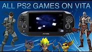 All PS2 Games on Playstation Vita