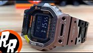 G-Shock GMWB5000TVB “Cyber Gear” Titanium Square (Geometric Camouflage)
