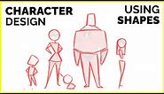 🔴 SHAPE LANGUAGE: Designing 3 Characters