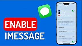 How to Enable iMessage on iPhone