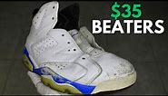 $35 Sport blue 6's Full Restoration! HEAVILY Scuffed!