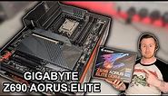 GIGABYTE Z690 AORUS Elite DDR4 Motherboard Unboxing & Breakdown