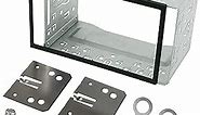 Double Din Installation Kit, Universal Double DIN Installation Cage Kit Slot Metal Car Stereo Radio Mounting Frame, Compatible for Passat/MK3/Jetta Panel Frame