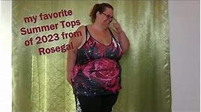 my favorite summer tops 2023 from Rosegal - Plus Size Fashion Shopping