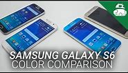 Samsung Galaxy S6 Color Comparison