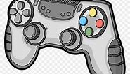 Video Game Controllers Clipart Transparent Background, A Video Game Controller Clip Art, Video Game Controller Clipart, Video Game, White PNG Image For Free Download