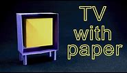 How to make a PAPER TV (Origami TV)