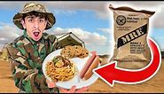 Eating ONLY Military Food for 24 HOURS!! **shocking**