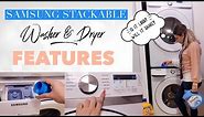 Samsung Electric STACKABLE Washer & Dryer Features & Review